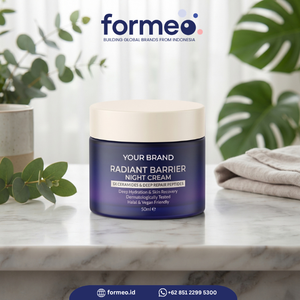 Crema de Noche para Adultos de Marca Privada Personalizada OEM, para el Cuidado Facial Diario, Fabricación de Cosméticos en Indonesia, 20ml 30ml 50ml - Product Image 4