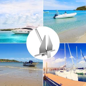 Kit Ancora per Barca in Acciaio Zincato a Caldo Stile Fluke da 13 libbre con Ancora Marina, Grillo Ancora e Catena - Product Image 4