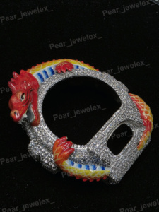 Bisel para Reloj Red Dragon con Diamante Moissanite VVS, Serie 6900, Actualización - Product Image 2