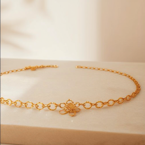 Gold Oxidized Polish Casual Regular Length Alloy Fashion Body Chain Made in India - Product Image 3