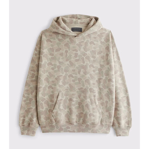 Sweat à capuche sportswear personnalisé, délavé à l'acide, coupe oversize, en molleton de coton épais, style vintage, impression OEM, pour hommes et femmes - Product Image 3