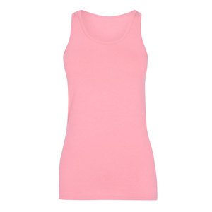 Débardeur 100% coton et élasthanne de haute qualité pour femme, personnalisable, vente en gros, avec ourlet incurvé, idéal pour l'été - Product Image 1