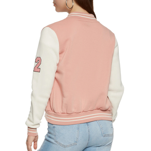 Chaqueta Bomber Universitaria Personalizada al por Mayor para Hombre y Mujer, Estilo Streetwear, con Logotipo Frontal, Impermeable y Resistente al Viento, para Primavera - Product Image 3