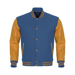 Blouson Bomber Homme en Laine, Meilleure Vente, Personnalisé, Haute Qualité, Hiver, Décontracté, Vintage, Patchwork, Boutons, Coupe-Vent - Product Image 1