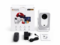 Proyektor Video Pintar WiFi 720P HD yang Mendukung 4K, Portabel, Mini, Android, untuk Rumah, Luar Ruangan, dan Hadiah