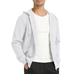 Sweat à capuche décontracté en molleton de coton de qualité supérieure pour homme – Col zippé à prix abordable pour l'hiver, imprimé - Product Image 2