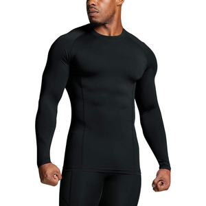 Long Sleeve BJJ Rashguard <b>Men</b> Custom Logo <b>Compression</b> <b>Shirt</b> Top Custom Sublimation Printed Private Label Jiu Jitsu Rash Guard - Product Image 1
