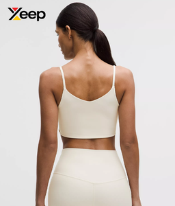 เสื้อชั้นในกีฬาโยคะคุณภาพสูงสำหรับผู้หญิง XEEP รุ่น XC-SB-135 แบบเรียบง่าย ระบายอากาศได้ดี สายปรับได้ แผ่นรองถอดออกได้ รองรับได้ดี - Product Image 2