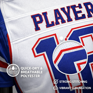 Maillot de football américain personnalisé OEM, court, uni, avec nom et numéro d'équipe, séchage rapide, 100 % polyester, broderie sublimée, grandes tailles - Product Image 4