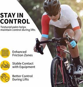 Guantes de Levantamiento de Pesas con Soporte para Muñecas, Agarre Antideslizante, Guantes Transpirables para Gimnasio, Entrenamiento, Dominadas, Ciclismo, Ejercicios en Casa - Product Image 6