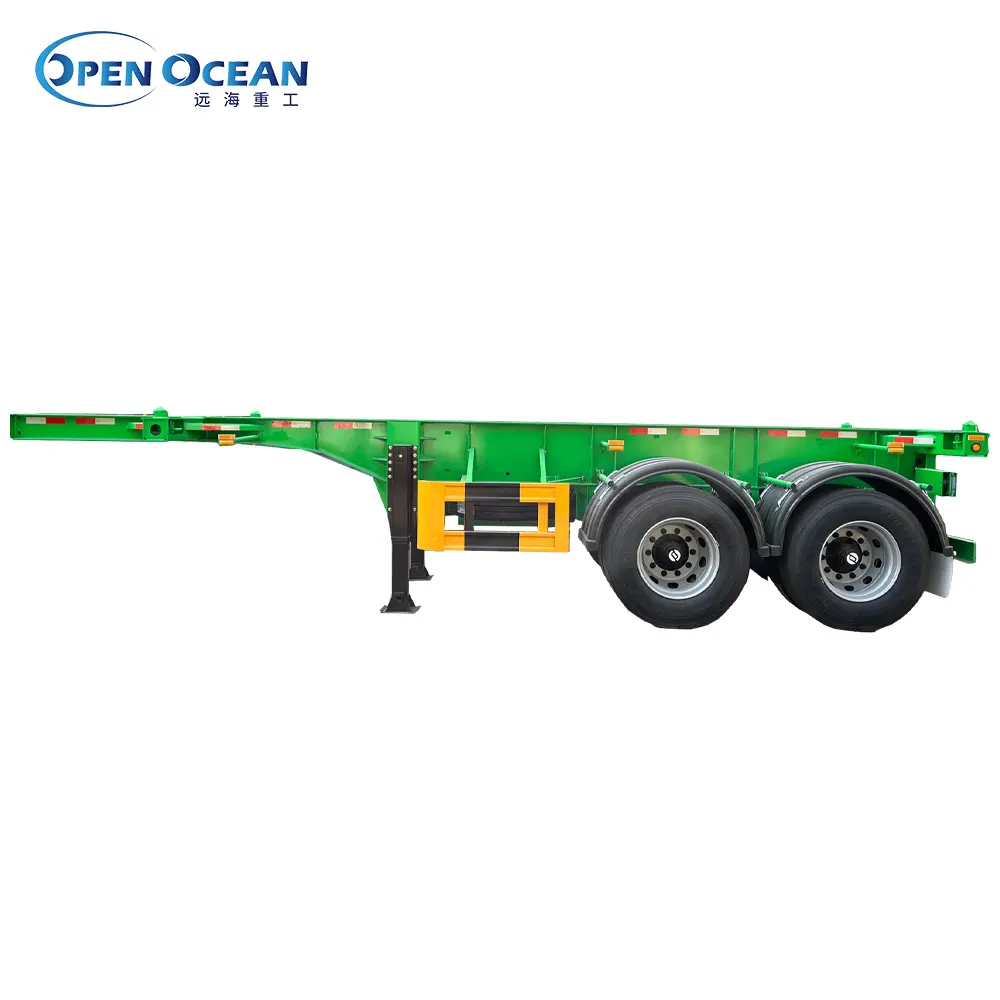 Container Chassis Trailer 40FT 3 Axles 40tons 50tons Skeleton Container Semi Trailer for Transporting Containers