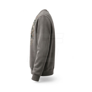Sweat-shirts brodés de qualité supérieure pour hommes, manches longues, col rond, en molleton de coton, coupe décontractée, doux, confortables, vêtements décontractés pour l'extérieur - Product Image 5