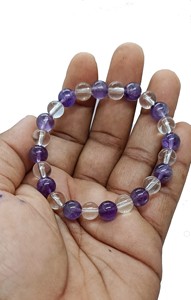 High quality Amethyst Crystal Gemstone <b>Bead</b> <b>Bracelet</b> Fashion Charm Jewelry for <b>Men</b> Women for Energy Meditation Gift supple - Product Image 5