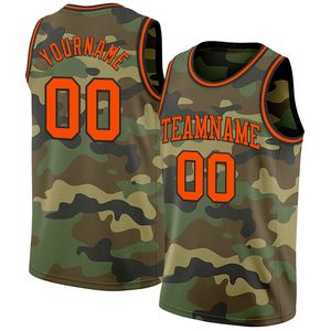 Maillot de basketball personnalisé à motif camouflage, impression par transfert thermique, antibactérien, sans manches, options de nom d'équipe, logo et position - Product Image 2