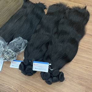 THE MOST HIGHEST QUALITY! 100% Raw Vietnamese Human Hair Super Double Drawn Many Color Handtied Weft Hair - Product Image 5