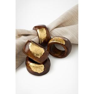 Anneaux de serviette en bois de qualité supérieure pour une décoration de table élégante et une mise en place de table raffinée - Product Image 6