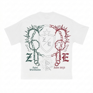 Camiseta Blanca Premium para Hombre, 240 GSM, 100% Algodón Peinado, Corte Regular, Impresión Serigráfica para Transferencia Térmica, Logotipo Personalizado, Antiarrugas - Product Image 2