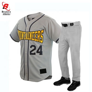Maillot de baseball américain respirant personnalisé personnalisé Ensembles de vêtements de sport Numéro de nom de l'équipe - Product Image 5