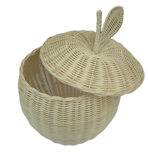 Decorative <b>box</b> in the shape of a <b>white</b> cloud apple by Hien Luong Company - Product Image 3