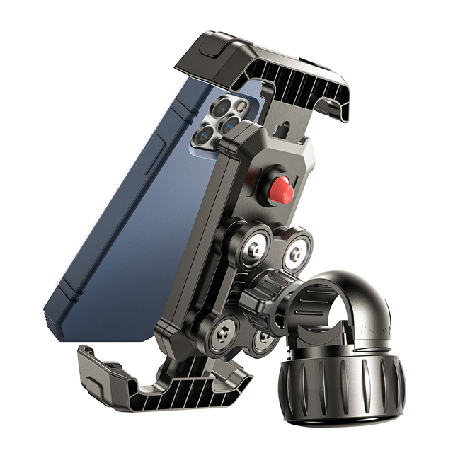 LISEN Best Value Stable Anti Vibration Motorcycle Cell Phone Holder Bicycle Bike Mount for iPhone Samsung Galaxy All Smartphones