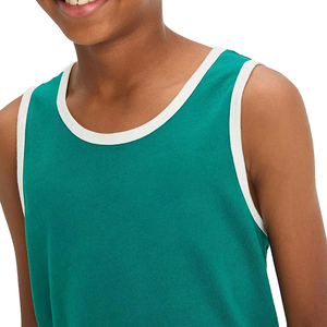 <b>Boys</b> Tank Tops Customized Sleeveless Elastic Casual Muscle Cool Summer 2025 Trendy Model PolyesterCotton Quick Dry & Breathable - Product Image 2