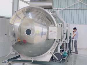 เครื่องอบแห้งแบบแช่เยือกแข็งสุญญากาศอัตโนมัติ WHFD-100 ทำจากสแตนเลส สำหรับการแปรรูปอาหาร ควบคุมด้วย PLC พร้อมมอเตอร์แบบยาว - Product Image 6