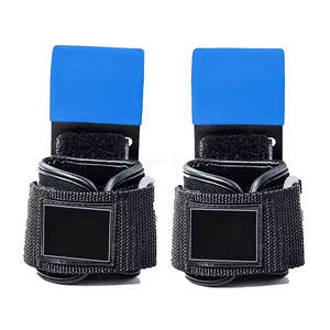 Crochets de musculation professionnels pour la gym, sangles de poignet réglables pour soulevés de terre et exercices de traction, personnalisation de marque, vente en gros, OEM pour la gym - Product Image 6