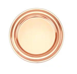 Assiette de présentation en cuivre, compatible lave-vaisselle, pour événements, contact alimentaire, 13 pouces, décoration de mariage - Product Image 1