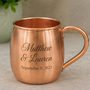 Taza de Cobre Sólido MonogramMule, Grabada con Láser, Ecológica, para Uso Doméstico, Estilo Vintage - Product Image 1