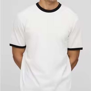 Men's Short Sleeve O-Neck <b>Collar</b> <b>T</b>-<b>Shirts</b> Solid Pattern Summer Trend 100% Cotton Breathable Quick Dry Regular Fit Wholesale - Product Image 1