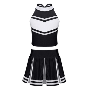 Vêtements pour équipe de cheerleading, matière hautement élastique, coupe confortable, prêts pour la scène, adaptés aux routines énergiques et aux cascades. - Product Image 1