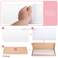 1 NOUVEAU Tableau métallique de sublimation en aluminium vierge Ornements de sublimation Tableau métallique personnalisé d'impression par transfert de chaleur
