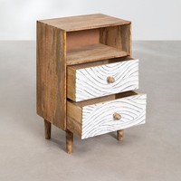 Table de chevet en bois de manguier Vandana Nova Radiant