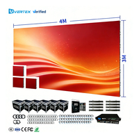 Écran LED portable pour location, intérieur/extérieur, 4x3m, étanche, haute luminosité, P3.91, P2.9, P2.6