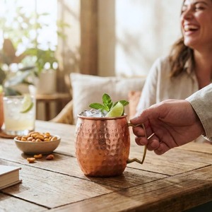 Metal Ceramic <b>Copper</b> Mug Set Premium <b>Copper</b> Ceramic <b>Cups</b> - Product Image 2