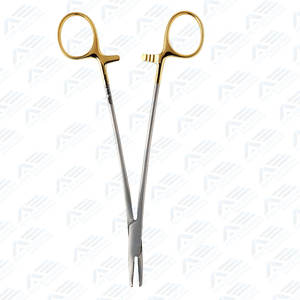Suturing Forceps <b>Orthopedic</b> <b>Surgical</b> Forceps Stainless Steel Top Quality Curved 21 Cm Heaney Needle Holder Medic <b>Instrument</b> - Product Image 2