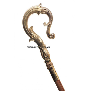 <b>Prime</b> Quality Bamboo Wood Black Color Customized Shape and Size Luxury Handmade Walking Stick From Manufacturer Supply in India - Product Image 6