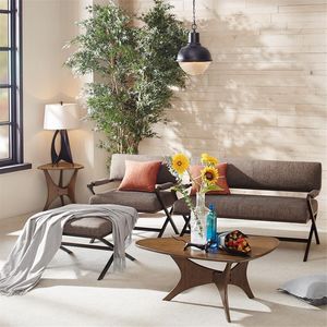 Triangle Wood Coffee Table-Elegant <b>Side</b> Table for Living Room or Bedroom - Product Image 3