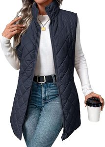 Gilet matelassé léger et isolant pour femme, fabricant OEM, logo personnalisé, veste sans manches matelassée pour femme, vente en gros - Product Image 3
