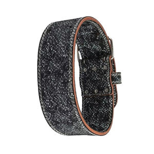 Ceinture de musculation en cuir réglable sur mesure avec boucles pour la musculation, la force athlétique et la sécurité en salle de sport - Product Image 1