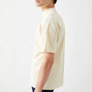 Men's Solid Color Short Sleeve Knitted T-<b>Shirt</b> 100% Cotton Regular Fit Summer Casual O-Neck Pullover Top - Product Image 3