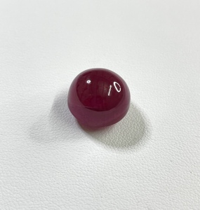 100% Natural <b>Ruby</b> Cabochon Reddish Pink 29.23 Carat Heat & Treated Round Fine Quality Loose Gemstone for Jewelry Making - Product Image 1