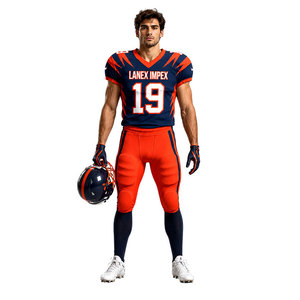 Uniforme de Fútbol Americano para Hombre de Alta Calidad, Conjunto de Jersey y Pantalones, Número 19, Impresión por Sublimación, Poliéster Transpirable, para Adultos - Product Image 3