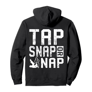 Sweat à capuche unisexe doublé en tricot Tap Snap Nap pour le Jiu-Jitsu Brésilien et le MMA – Kimono élégant pour les lutteurs et les combattants - Product Image 1
