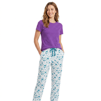 T-shirt personnalisable pour femme, manches courtes, col rond, couleur turquoise, imprimé animal, pantalon de pyjama, coupe régulière, décontracté, respirant, séchage rapide
