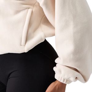 Fleece <b>Jacket</b> Women's Neutral Full Zip Bomber <b>Jacket</b> Long Sleeve Soft Casual <b>Workout</b> Gym Activewear Warm Lightweight Outerwear - Product Image 6