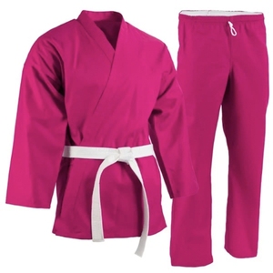 <b>Blue</b> Karate Uniform Set Adult Unisex 100 Cotton Durable Plain Dyed Regular Fit In Stock - Product Image 4