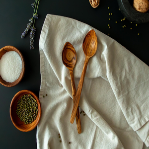 ช้อนชาไม้ ไม้ธรรมชาติ ใช้ซ้ำได้ ช้อนตักกาแฟ ชา น้ำตาล ผิวขัดเงา อุปกรณ์ครัวรักษ์โลก - Product Image 1