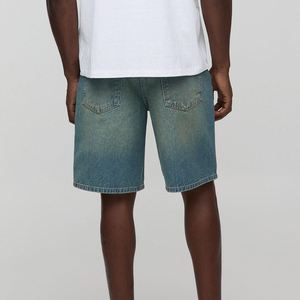 Shorts en jean personnalisés style streetwear pour hommes – Vente en gros de shorts en denim – Service OEM disponible - Product Image 3