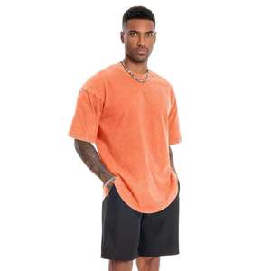 Camiseta de Mujer Talla Grande con Lavado Ácido Estilo Vintage, Impresión de Logotipo Personalizado, Servicio ODM, 100% Algodón, Tallas y Colores Personalizables - Product Image 2